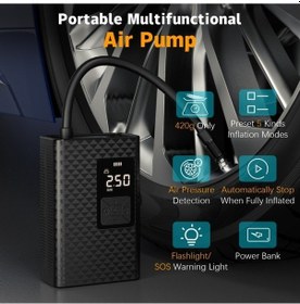 Resim Createtech Ve Top Taşınabilir Şişirme Şişirme Pompası: Oyuncaklar Motosiklet, İçin Hızlı Göstergeli Geeroyoo Dijital Bisiklet, Basınç Araba, Rv 