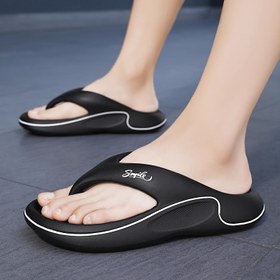 Resim ASHALI Üniseks EVA Kaydırak Terlikler - Harf Baskılı Ergonomik Konfor, Giyip Çıkarması Kolay Tasarım, Erkekler ve Kadınlar için Her Mevsim İç/Dış Mekan Ev Ayakkabıları, Dayanıklı Hafif Günlük Ayakkabı 