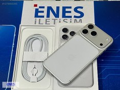 Resim Apple iPhone 17 Pro Max İkinci El YD | 256 GB | Gümüş İkinci El Çift Hatlı 15 Günlük iPhone 17 Pro Max Beyaz Çiziksiz PİL:100