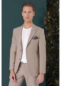 Resim Efor C 659 Slim Fit Bej Spor Ceket Bej 