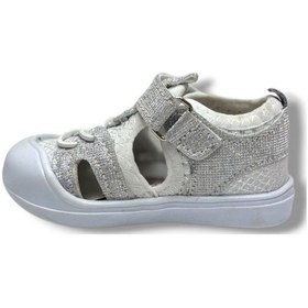 Resim Arzen Bebe 232-26 Anatomik Simli Cırtlı Kız Çocuk Sandalet 19-23 Gümüş 