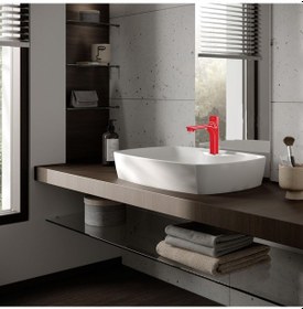 Resim Eca Myra Orta Boy Lavabo Bataryası Kırmızı 104308983 