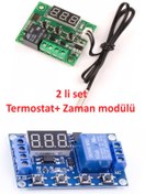 Resim diasithalat W1209 Dijital Termostat, Zaman Modülü, 2 Li Kuluçka Seti 