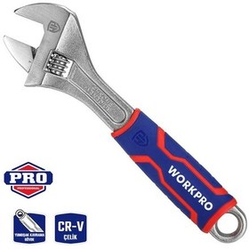 Resim Workpro Wp272012 250mm Cr-v Profesyonel Kurbağacık Anahtar 
