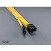 Resim OEM Mm 6+2 Pin Sleeved Vga (e.kartı) Uzatma Kablosu Gold 