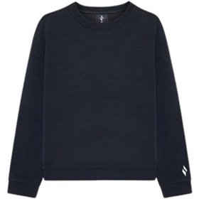 Resim Skechers Lounge Loose Crew Neck Kadın Siyah Sweatshirt 