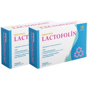 Resim Lactofolin Folik Asit, Kolin, Probiyotik, Multivitamin 30 Kapsül - 2'li 