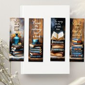 Resim 4 Adet Akrilik İlham Verici Alıntı Kitap Ayracı - Canlı Renkler, Dayanıklı & Şık, Kitap Severler İçin Mükemmel Hediye, Romanlarda Sayfaları İşaretlemek İçin İdeal, "İyi Bir Kitapta Kayboldum" & Daha Fazla Tasarım, Kitap Severler İçin Hediyeler 