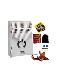 Resim Midex Klx-550-pak Beyaz Renk Gerçek Ağaç Kalimba 17 Tuşlu Full Set 