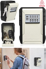 Resim AlGeliyo Şifreli Anahtar Dolabı Airbnb Anahtar Dolabı Çelik Şifreli Anahtar Kutusu 