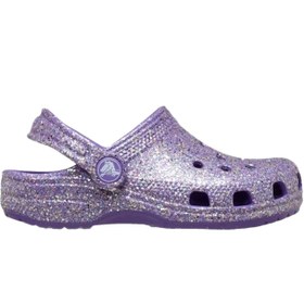Resim Crocs Classic Fantasy Glitter Clog Kız Çocuk Mor Terlik 