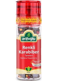 Resim Arifoğlu Renkli Karabiber Taneleri Değirmen Kapak Cam 50 G 