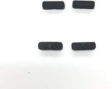 Resim Xbox 360 Slim için Yedek 4 ADET Kauçuk Ayak Muhafazası Kılıfı Kauçuk Kapak (Siyah) 