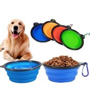 Resim Katlanabilir Kedi Köpek Mama-Su Kabı 