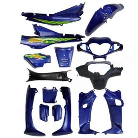 Resim Motobisavm Çelik Kaporta Set Full Mavi 