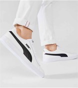 Resim Puma Smash 3.0 Buck Beyaz Erkek Spor Ayakkabı - 392336 08 Beyaz 