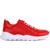 Resim Sail Lakers - Kırmızı Deri Erkek Sneaker 