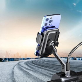 Resim Motor,motosiklet,bisiklet ,scooter Için 360 Derece Dönebilen Dikiz Aynası Versiyonu Telefon Tutu 