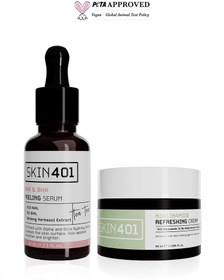 Resim Skin401 cilt renk tonu eşitlemeye yardımcı ve nemlendirici bakım rutini 