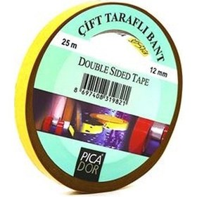Resim Picador 12 MM x 25 Mt Çift Taraflı Bant 