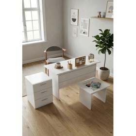 Resim Robin Home Verona Abc Ofis Büro Masa Takımı Ofis Masası + Keson + Ofis Sehpası 