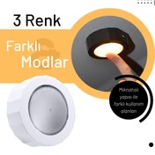 Resim C9 Tekne içi 3 Renk Mıknatıslı Dokunmatik Led Atmosfer Lamba 