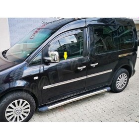 Resim Woc Chrome Vw Caddy Krom Cam Çıtası 2004-2014 4 Parça Paslanmaz Ç 
