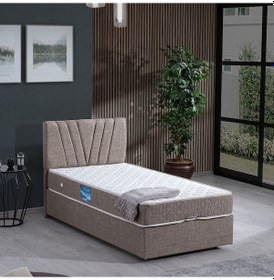 Resim Setaymobilya Baza, Fersa Tek Kişilik Baza + Başlık + Ortho Soft Yatak Seti 