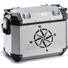 Resim Pusula Motosiklet Çanta Sticker Etiket Modeli 2 