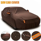 Resim Oxford Kumaşlı Su Geçirmez Rüzgar Geçirmez UV Korumalı Toz Geçirmez Koruyucu Kapak SUV/Sedan/Hatchback/Pickup Araçlar için 