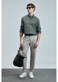 Resim Lufian Erkek Gömlek 111010630 Yeşil Yeşil 
