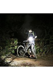 Resim MultiZone Bisiklet LCD Hız Göstergesi Su Geçirmez Şarjlı LED Işık 4 Mod Işık 6 Mod Korna 