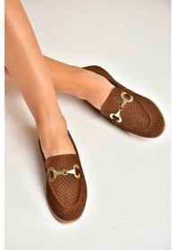 Resim Fox Shoes Y291262402 Taba Süet Toka Detaylı Kadın Babet Taba 