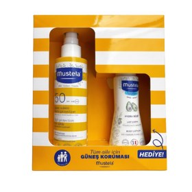 Resim Mustela Güneş Spreyi SPF50+ 200 ml + Vücut Losyonu 100 ml 