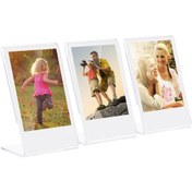 Resim Tenfowee 3 Adet Akrilik Masaüstü Foto Çerçevesi - Fujifilm Instax Mini Serisi 8,8+,70,7s,90,25,26,50s,9 İçin Şeffaf Stant 