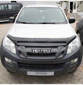 Resim Eurocap Isuzu D-Max Ön Kaput Koruyucu Rüzgarlık 3Mm Abs 2012-19 