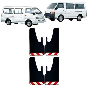 Resim Mitsubishi L300 Kırmızı-beyaz Fosforlu 4'lü Paçalık Çamurluk Tozluk Mıt0fx00902 