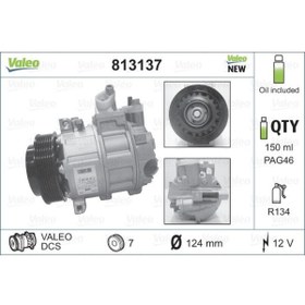 Resim Valeo KLIMA KOMPRESORU W203 02>07 W204 07>14 CL203 02>08 C209 02>09 A209 03>10 - 813137 