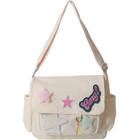 Resim Wezone Beyaz Kumaş Çanta - El/omuz/çapraz Taşıma - 30x25x10cm - Tablet + Aletleri Taşıma - 0.34kg 