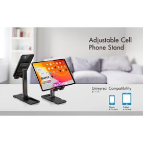 Resim asua Portatif Ayarlanabilir Katlanır Telefon ve Tablet Masaüstü Standı Tutucu 