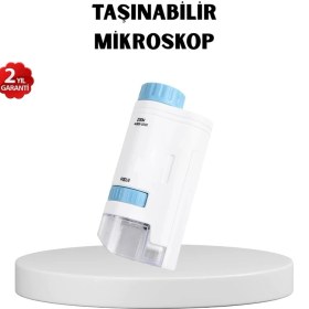 Resim Uravas Store LED Işıklı Mikroskop 80X-200X Zoom Eğitici Bilim Seti ve Taşınabilir 