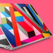 Resim Kübik Renkli Desen Notebook Sticker, Laptop sticker,, Hp Sticker, Asus Sticker, 15.6 inç Sticker 