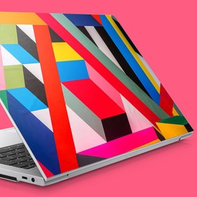 Resim Kübik Renkli Desen Notebook Sticker, Laptop sticker,, Hp Sticker, Asus Sticker, 15.6 inç Sticker 