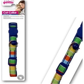 Resim Pawise Şerit Desenli Mavi Kedi Boyun Tasması 30 CM 