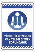 Resim vizyon trafik YÜZME BİLEYENLER CAN YELEĞİ 35x50 cm Dekota 3 mm 
