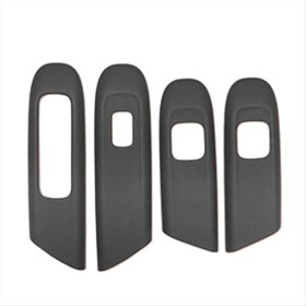 Resim Quee-Niei Aksesuarlar Kapı Penceresi Cam Kaldırma Düğmesi Kapak Döşeme Deri Çıkartma Mercedes Benz C Sınıfı Siyah 22-24 Lhd (Yurt Dışından) 