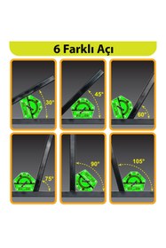 Resim Magnethink Aç Kapa 6 Açılı Temizlenebilen Güçlü Mıknatıs Tutucu Manyetik Kaynak Gönyesi - Yeşil 
