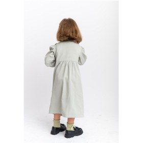 Resim Oliventhekid Bağcıklı Papatya Detaylı Kız Çocuk Elbise Mint Mint 