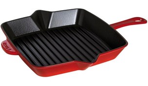 Resim Staub Döküm Izgara Tava 26 x 26 cm Kiraz 