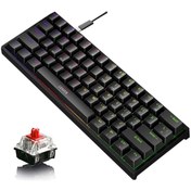 Resim YUSOFT Leaven K620 Rgb 61 Tuş Kablolu Hot Swappable Mekanik Klavye 
